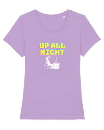 Gamer Life up all night (când te joci toată noaptea) alb Lavender Dawn