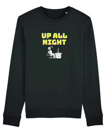 Gamer Life up all night (când te joci toată noaptea) alb Black