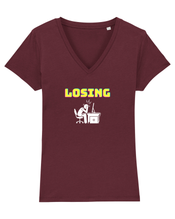 Gamer Life losing (uneori mai și pierdem) alb Burgundy