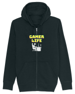 Gamer Life boy (viața de gamer băiat)  Hanorac cu fermoar Unisex Connector