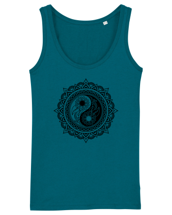 Yin Yang Symbol in a Mandala Ocean Depth