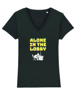 Gamer Life alone in the lobby (când nu mai e nimeni în lobby)  Tricou mânecă scurtă guler V Damă Evoker