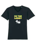 Gamer Life in the lobby (așteptând în lobby)  Tricou mânecă scurtă guler V Bărbat Presenter