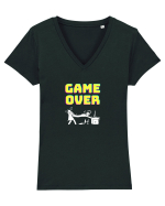 Gamer Life Game Over (probleme în paradis)  Tricou mânecă scurtă guler V Damă Evoker