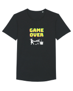 Gamer Life Game Over (probleme în paradis)  Tricou mânecă scurtă guler larg Bărbat Skater