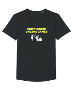 Gamer Life can't pause online games (când iubita nu înțelege)  Tricou mânecă scurtă guler larg Bărbat Skater