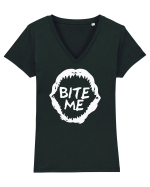 Bite Me Tricou mânecă scurtă guler V Damă Evoker