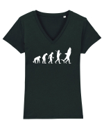 Evolution into shark Tricou mânecă scurtă guler V Damă Evoker