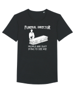 Funeral director Tricou mânecă scurtă guler larg Bărbat Skater