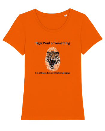 Tiger Print or something  Bright Orange