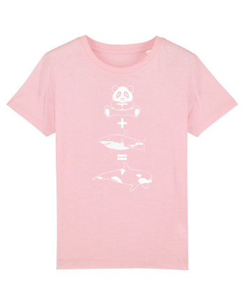 Panda plus Rechin egal Orca Cotton Pink