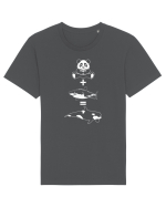 Panda plus Rechin egal Orca Tricou mânecă scurtă Unisex Rocker