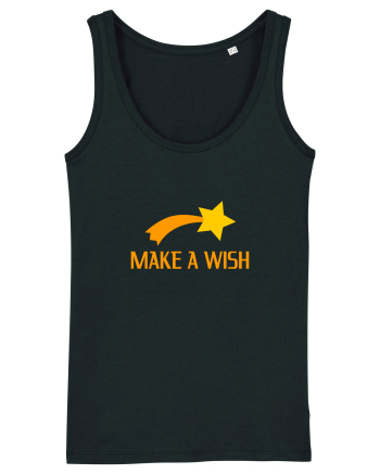 Cute Falling Star, Make a Wish Black