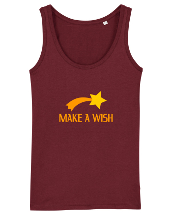 Cute Falling Star, Make a Wish Burgundy
