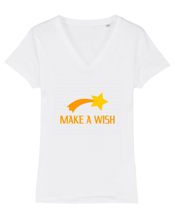 Cute Falling Star, Make a Wish White