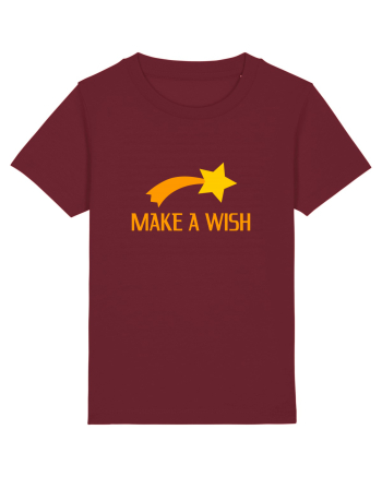Cute Falling Star, Make a Wish Burgundy