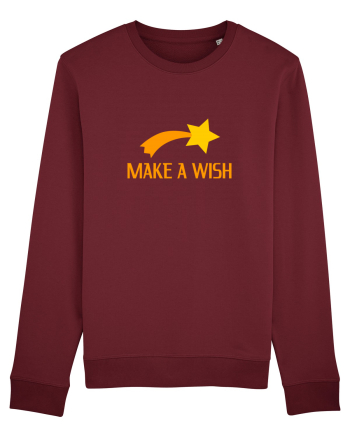 Cute Falling Star, Make a Wish Burgundy