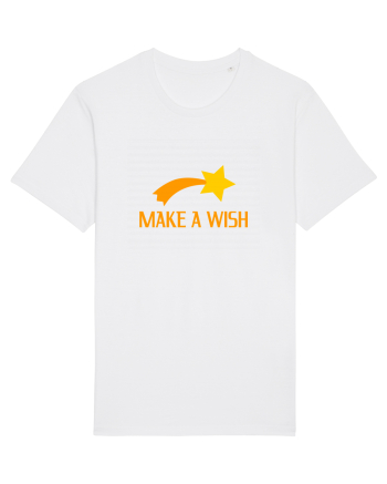 Cute Falling Star, Make a Wish White