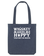 Whiskey makes me happy Sacoșă textilă