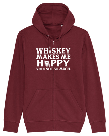 Whiskey makes me happy Burgundy