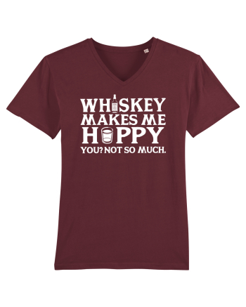 Whiskey makes me happy Burgundy