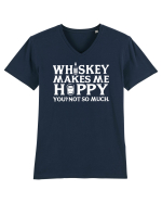 Whiskey makes me happy Tricou mânecă scurtă guler V Bărbat Presenter
