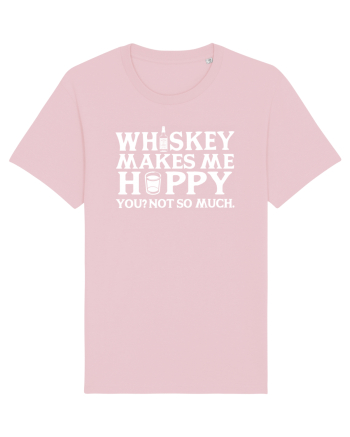 Whiskey makes me happy Cotton Pink