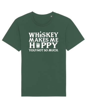 Whiskey makes me happy Bottle Green