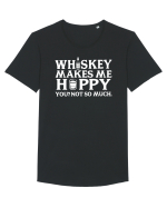 Whiskey makes me happy Tricou mânecă scurtă guler larg Bărbat Skater