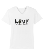 LOVE WEAPONS Tricou mânecă scurtă guler V Bărbat Presenter