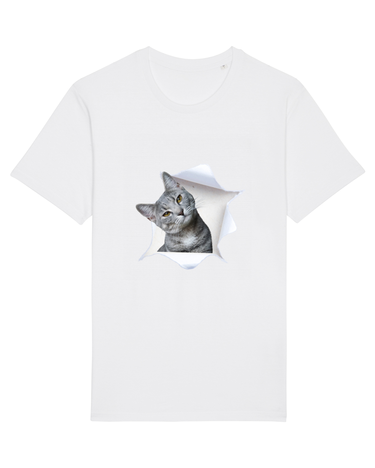 Tricou mânecă scurtă Unisex Rocker White