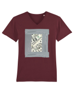 O plasa de bani Tricou mânecă scurtă guler V Bărbat Presenter