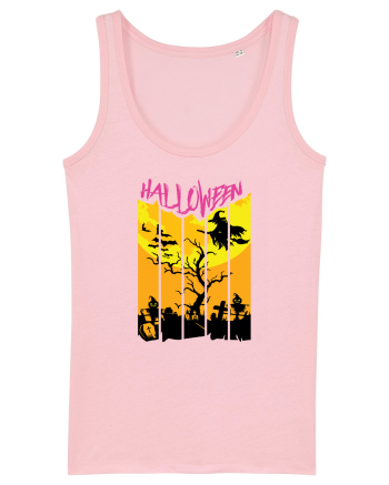 Halloween Flying Witch Cotton Pink