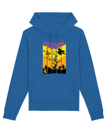 Halloween Flying Witch Royal Blue