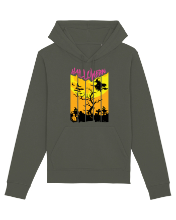 Halloween Flying Witch Khaki