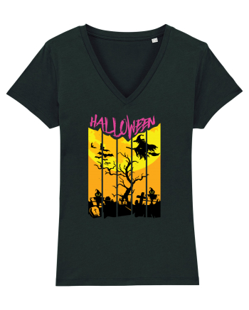 Halloween Flying Witch Black