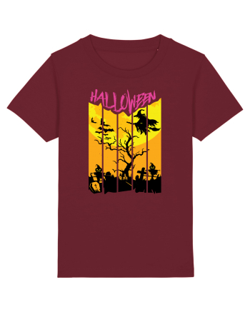 Halloween Flying Witch Burgundy