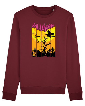 Halloween Flying Witch Burgundy