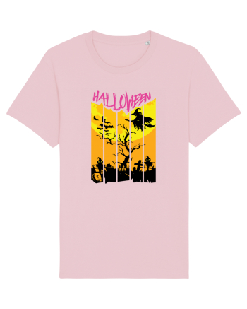 Halloween Flying Witch Cotton Pink