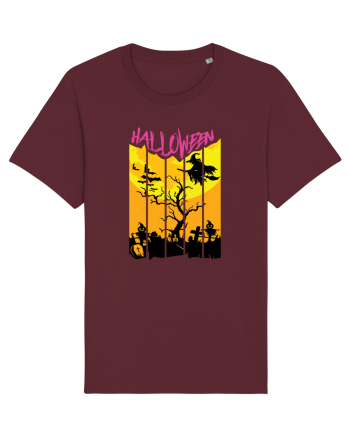 Halloween Flying Witch Burgundy