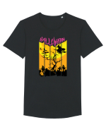 Halloween Flying Witch Tricou mânecă scurtă guler larg Bărbat Skater