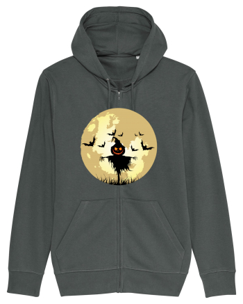 Halloween Full Moon Scary Pumpkin Anthracite