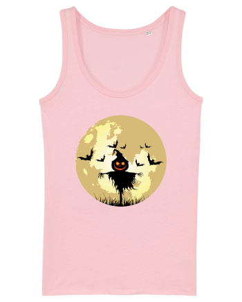 Halloween Full Moon Scary Pumpkin Cotton Pink