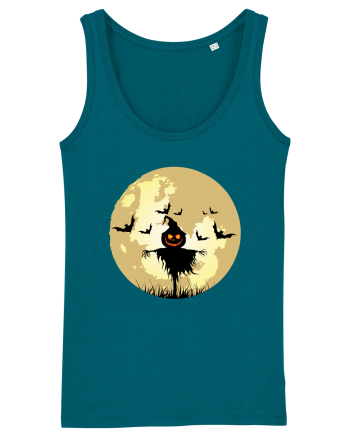 Halloween Full Moon Scary Pumpkin Ocean Depth