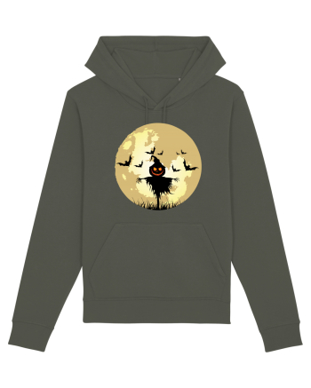 Halloween Full Moon Scary Pumpkin Khaki
