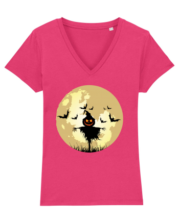 Halloween Full Moon Scary Pumpkin Raspberry