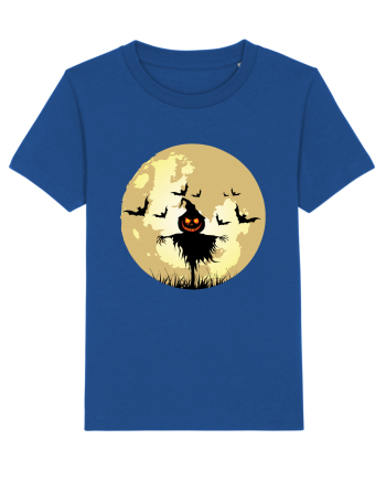 Halloween Full Moon Scary Pumpkin Majorelle Blue