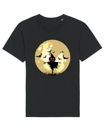 Halloween Full Moon Scary Pumpkin Black