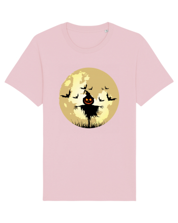 Halloween Full Moon Scary Pumpkin Cotton Pink