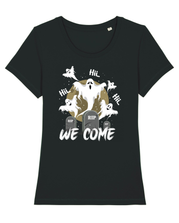Halloween Funny Creepy Ghost Black